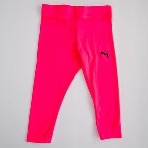 Puma Toddler Pink Leggings Size 2T Bright Neon Athletic